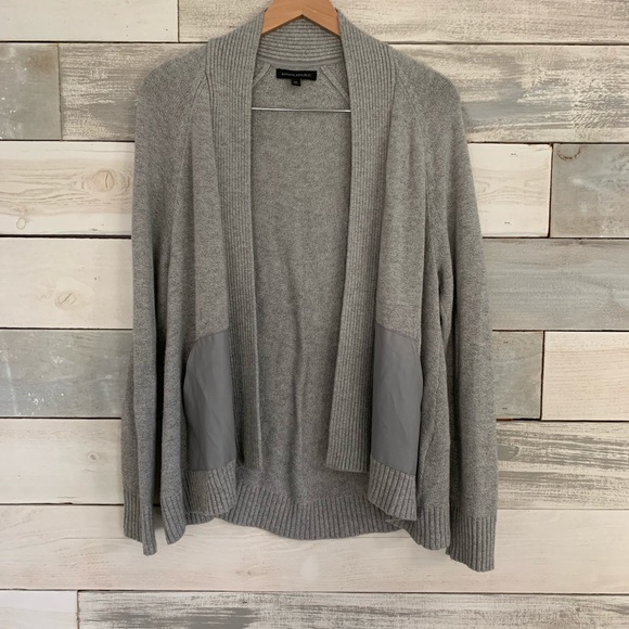 banana republic grey cardigan